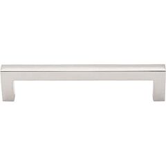 Top Knobs Square Bar Pull Contemporary Style 5-1/16 Inch (128mm) Center to Center, Overall Length 5-7/16" Polished Nickel Cabinet Hardware Pull / Handle 