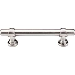 Top Knobs Bit Pull Traditional Style 3-3/4 Inch (96mm) Center to Center, Overall Length 5-1/2" Brushed Satin Nickel Cabinet Hardware Pull / Handle 