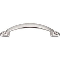 Top Knobs Arendal Pull Traditional Style 3-3/4 Inch (96mm) Center to Center, Overall Length 5 Inch Brushed Satin Nickel Cabinet Hardware Pull / Handle 