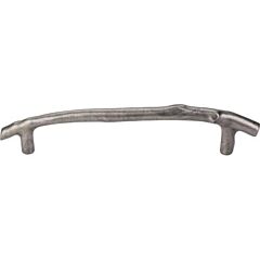 Top Knobs Aspen Twig Pull Rustic Style 8-Inch (203mm) Center to Center, Overall Length 1-7/16" Silicon Bronze Light Cabinet Hardware Pull / Handle 