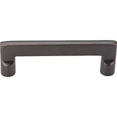 Top Knobs Aspen Flat Sided Pull Contemporary, Rustic Style 4-Inch (102mm) Center to Center, Overall Length 4-5/8" Medium Bronze Cabinet Hardware Pull / Handle 