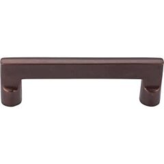Top Knobs Aspen Flat Sided Pull Contemporary, Rustic Style 4-Inch (102mm) Center to Center, Overall Length 4-5/8" Mahogany Bronze Cabinet Hardware Pull / Handle 
