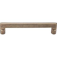 Top Knobs Aspen Flat Sided Pull Contemporary, Rustic Style 6-Inch (152.4mm) Center to Center, Overall Length 6-5/8" Light Bronze Cabinet Hardware Pull / Handle 
