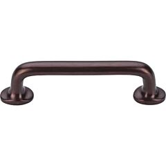 Top Knobs Aspen Rounded Pull Contemporary, Rustic Style 4-Inch (102mm) Center to Center, Overall Length 5-Inch Mahogany Bronze Cabinet Hardware Pull / Handle 