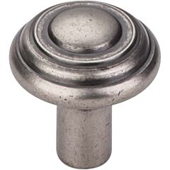 Top Knobs Aspen Button Knob Contemporary, Rustic Style Silicon Bronze Light Knob, 1-1/4 Inch Diameter