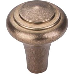 Top Knobs Aspen Peak Knob Contemporary, Rustic Style Light Bronze Knob, 1 Inch Diameter