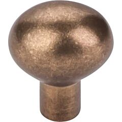 Top Knobs Aspen Egg Knob Small Contemporary, Rustic Style Light Bronze Knob, 15/16 Inch Diameter