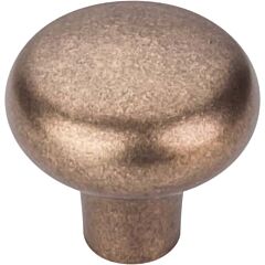 Top Knobs Aspen Round Knob Contemporary, Rustic Style Light Bronze Knob, 1-5/8 Inch Diameter