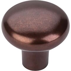 Top Knobs Aspen Round Knob Contemporary, Rustic Style Mahogany Bronze Knob, 1-5/8 Inch Diameter