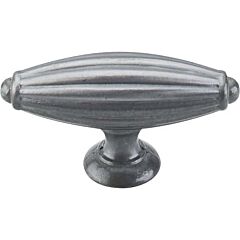 Top Knobs Tuscany THandle Large Traditional Style Pewter Light Knob, 2-7/8 Inch Overall Length