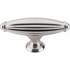 Top Knobs Tuscany THandle Small Traditional Style Brushed Satin Nickel Knob, 2-5/8 Inch Overall Length