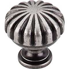 Top Knobs Melon Knob Traditional Style Pewter Antique Knob, 1-1/4 Inch Diameter