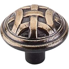 Top Knobs Celtic Knob Large Traditional Style Dark Antique Brass Knob, 1-1/4 Inch Diameter