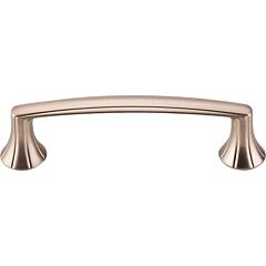Top Knobs Rue Pull Traditional Style 3-3/4 Inch (96mm) Center to Center, Overall Length 4-5/8" Brushed Bronze Cabinet Hardware Pull / Handle 