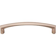 Top Knobs Griggs Pull Contemporary Style 5-1/16 Inch (128mm) Center to Center, Overall Length 5-7/16 in Brushed Bronze Cabinet Hardware Pull / Handle 