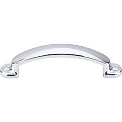 Top Knobs Arendal Pull Traditional Style 3-Inch (76mm) Center to Center, Overall Length 4- Polished Chrome Cabinet Hardware Pull / Handle 