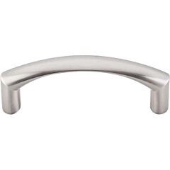 Top Knobs Griggs Pull Contemporary Style 3-Inch (76mm) Center to Center, Overall Length 3-3/8" Brushed Satin Nickel Cabinet Hardware Pull / Handle 