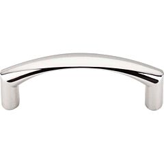 Top Knobs Griggs Pull Contemporary Style 3-Inch (76mm) Center to Center, Overall Length 3-3/8" Polished Nickel Cabinet Hardware Pull / Handle 