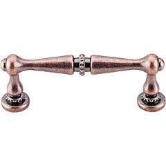Top Knobs Edwardian Pull Traditional Style 3-Inch (76mm) Center to Center, Overall Length 3-11/16" Antique Copper Cabinet Hardware Pull / Handle 