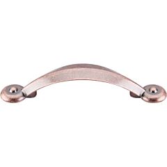 Top Knobs Angle Pull Traditional Style 3-Inch (76mm) Center to Center, Overall Length 4-7/8" Antique Copper Cabinet Hardware Pull / Handle 