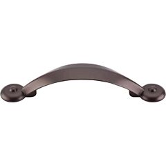 Top Knobs Angle Pull Traditional Style 3-Inch (76mm) Center to Center, Overall Length 4-7/8" Oil Rubbed Bronze Cabinet Hardware Pull / Handle 