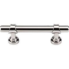 Top Knobs Bit Pull Traditional Style 3-Inch (76mm) Center to Center, Overall Length 4-3/4" Polished Nickel Cabinet Hardware Pull / Handle 