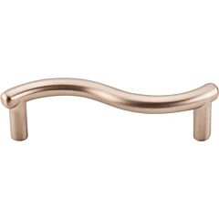 Top Knobs Spiral Pull Contemporary Style 3-Inch (76mm) Center to Center, Overall Length 3-5/8" Brushed Bronze Cabinet Hardware Pull / Handle 
