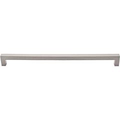 Top Knobs Square Bar Pull Contemporary Style 12-Inch (305mm) Center to Center, Overall Length 12-1/2" Brushed Satin Nickel Cabinet Hardware Pull / Handle 