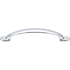 Top Knobs Arendal Pull Traditional Style 5-1/16 Inch (128mm) Center to Center, Overall Length 6-3/4 in Polished Chrome Cabinet Hardware Pull / Handle 