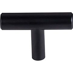 Top Knobs Hopewell THandle Contemporary Style Flat Black Knob, 15/32 Inch Diameter