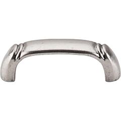 Top Knobs Dover DPull Traditional Style 2-1/2 Inch (64mm) Center to Center, Overall Length 2-15/16 Inch Pewter Antique Cabinet Hardware Pull / Handle 