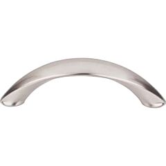 Top Knobs Arc Pull Contemporary Style 3-Inch (76mm) Center to Center, Overall Length 3-3/4" Brushed Satin Nickel Cabinet Hardware Pull / Handle 