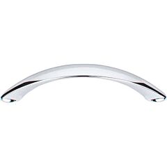 Top Knobs Arc Pull Contemporary Style 4-Inch (102mm) Center to Center, Overall Length 4-15/16" Polished Chrome Cabinet Hardware Pull / Handle