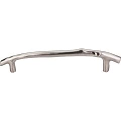 Top Knobs Aspen II Twig Pull Contemporary, Rustic Style 8-Inch (203mm) Center to Center, Overall Length 1- 7/16" Brushed Satin Nickel Cabinet Hardware Pull / Handle 
