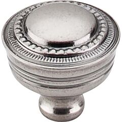 Top Knobs Contessa Knob Traditional Style Pewter Antique Knob, 1-1/4 Inch Diameter