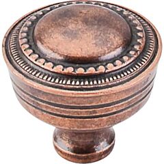 Top Knobs Contessa Knob Traditional Style Old English Copper Knob, 1-1/4 Inch Diameter