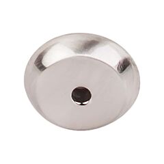 Top Knobs Aspen II Round Backplate Contemporary, Rustic Style Brushed Satin Nickel, 7/8" Diameter