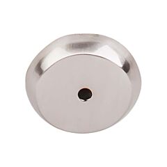 Top Knobs Aspen II Round Backplate Contemporary, Rustic Style Brushed Satin Nickel, 1-1/4" Diameter