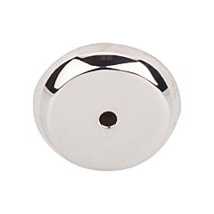 Top Knobs Aspen II Round Backplate Contemporary, Rustic Style Polished Nickel, 1-1/4" Diameter