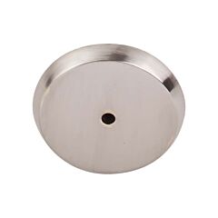 Top Knobs Aspen II Round Backplate Contemporary, Rustic Style Brushed Satin Nickel, 1-3/4" Diameter