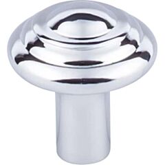 Top Knobs Aspen II Button Knob Contemporary, Rustic Style Polished Chrome Knob, 1-1/4 Inch Diameter