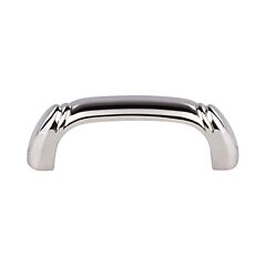 Top Knobs Dover DPull Traditional Style 2-1/2 Inch (64mm) Center to Center, Overall Length 2-15/16 Inch Polished Nickel Cabinet Hardware Pull / Handle 