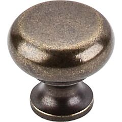 Top Knobs Flat Faced Knob Traditional Style German Bronze Knob, 1-1/4 Inch Diameter