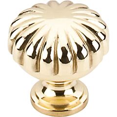 Top Knobs Melon Knob Traditional Style Polished Brass Knob, 1-1/4 Inch Diameter