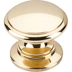 Top Knobs Ray Knob Traditional Style Polished Brass Knob, 1-1/4 Inch Diameter