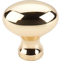 Top Knobs Egg Knob Traditional Style Polished Brass Knob, 3/4 Inch Diameter