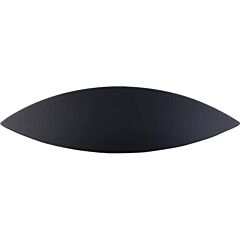 Top Knobs Eyebrow Cup Pull Contemporary Style 2-1/2 Inch (64mm) Center to Center, Overall Length 4-3/32 Inch Flat Black Cabinet Hardware Pull / Handle 
