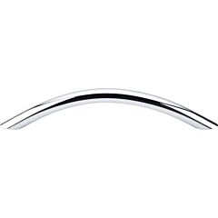 Top Knobs Curved Wire Pull Contemporary Style 5-1/16 Inch (128mm) Center to Center, Overall Length 6-Inch Polished Chrome Cabinet Hardware Pull / Handle 
