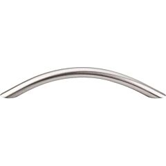 Top Knobs Curved Wire Pull Contemporary Style 5-1/16 Inch (128mm) Center to Center, Overall Length 6-Inch Brushed Satin Nickel Cabinet Hardware Pull / Handle 