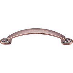 Top Knobs Arendal Pull Traditional Style 3-3/4 Inch (96mm) Center to Center, Overall Length 5 Inch Antique Copper Cabinet Hardware Pull / Handle 